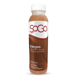 SoGo Energize Cacao Shake fuels your body with energy and your mind with clarity and focus.