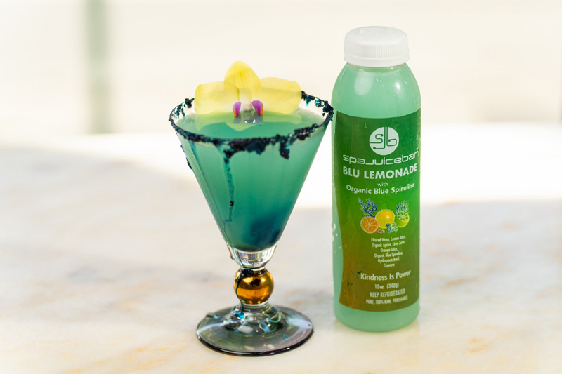 SpaJuiceBar's Blu Lemonade Mocktail